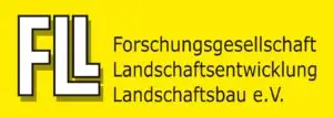 Logo der FLL, Forschungesgesellschat Landschaftsentwickelung Landschaftsbau e.V.